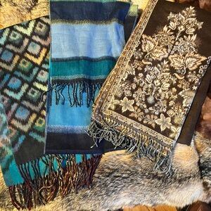 Bundle of 3 Dillard’s 100% Acrylic Scarves